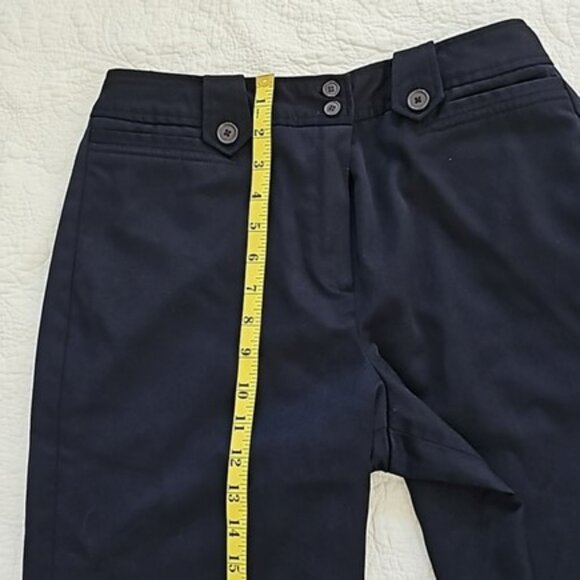 Larry Levine Women's Trousers Size 8 Navy Blue Wool Dress Pants Lined Office - Picture 8 of 16